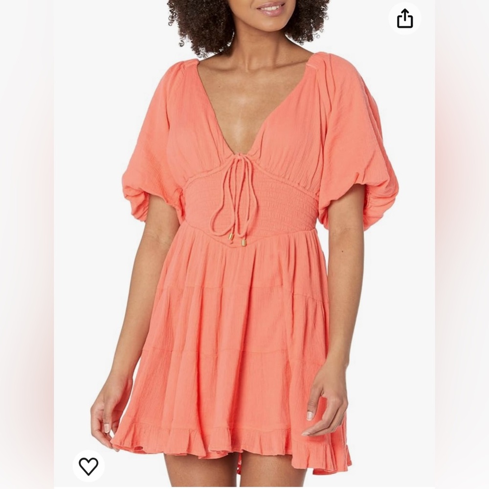 Free People Coral Romper